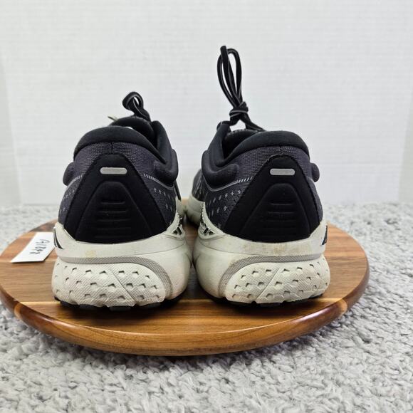 Brooks Mens 11.5D Adrenaline GTS 21 Black Gray Athletic Gym Daily Running Shoe - Picture 2 of 12